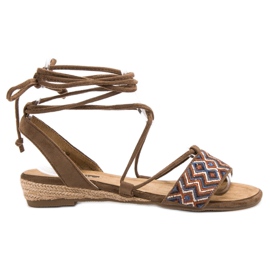 Corina Bindede sandaler brun