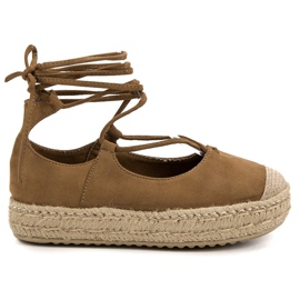 Corina Camel Knotted Espadrilles brun