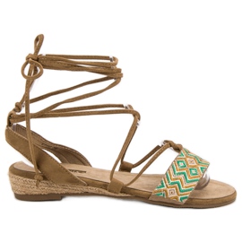 Corina Bindede sandaler brun