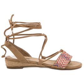 Corina Bindede sandaler brun