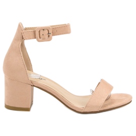 Seastar Beige højhælede sandaler