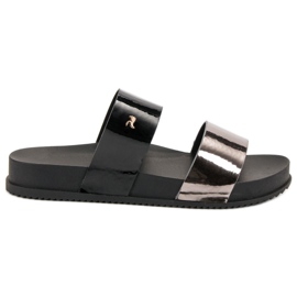 Vinceza Komfortable flip-flops sort grå