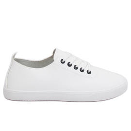 Hvide damesneakers WD009 WHITE / NAVY