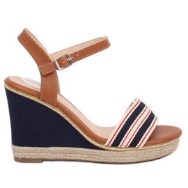 Kile sandaler 9068 Blå brun marine blå