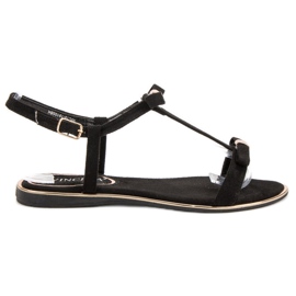 Sandaler med sløjfe VINCEZA sort