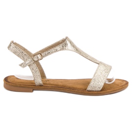 Vinceza Gyldne sandaler gylden