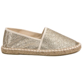 Cm Paris Glitter Golden Espadrilles gylden