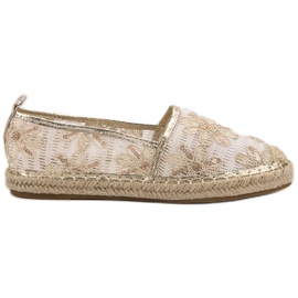 Lucky Shoes Lacy Espadrilles i blomster brun