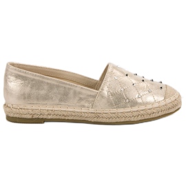 Lucky Shoes Espadrilles med jetfly gul