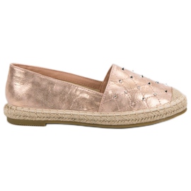 Lucky Shoes Espadrilles med jetfly lyserød