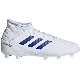 Adidas Predator 19.3 Fg Jr CM8535 fodboldstøvler flerfarvet hvid