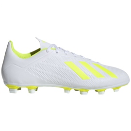 Adidas X 18.4 Fg M BB9377 fodboldstøvler flerfarvet hvid
