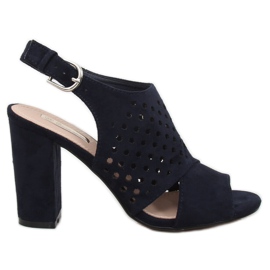Marineblå åbnede sandaler WED557 Azul marine blå