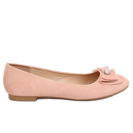 Lyserøde kvinders ballerinas 6244 Pink