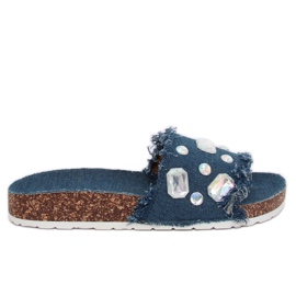 CK100 D.BLUE marineblå jeans hjemmesko marine blå