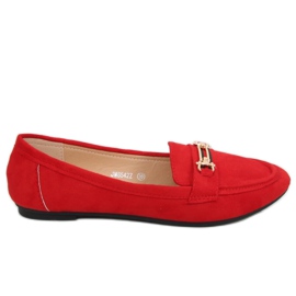 Røde kvinders loafers JM8542Z Rojo