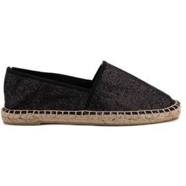 Cm Paris Glitter Sort Espadrilles