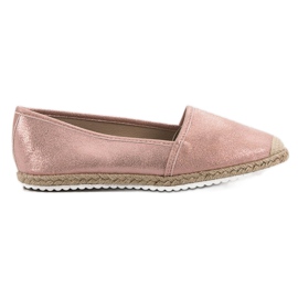 Lucky Shoes Pink Glitter Espadrilles lyserød