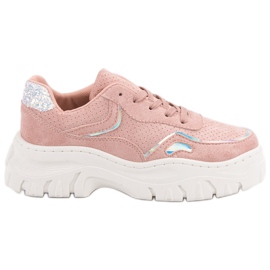 Moderigtige lyserøde sneakers