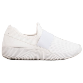 Slip-on sportssko hvid