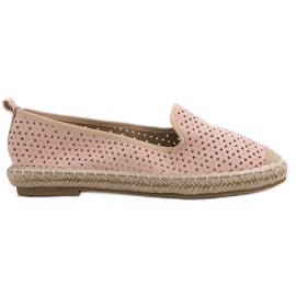 Lucky Shoes Pulver Openwork Lords lyserød
