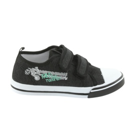 Sort Motocross Atletico 1809 Velcro sneakers