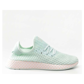 Adidas Deerupt Runner W Turkis Fodtøj Hvid Klar Orange flerfarvet
