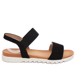 Sorte kvinders sandaler 9001 Sort
