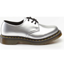 Dr. Martens 1461 Vegan Krom Sølv Chrome Maling Metallisk grå