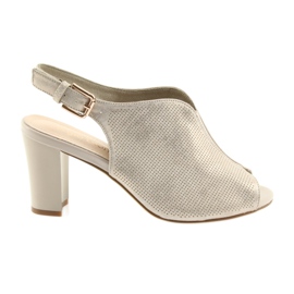 Sandaler på posten som Sergio Leone 812 beige gylden