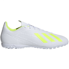 Adidas X 18.4 Tf M BB9414 fodboldstøvler hvid hvid