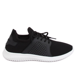 Sorte sportssko 7758-Y Sort