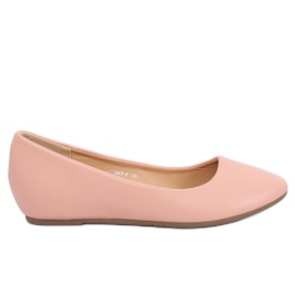 Wedge ballerinaer pink 7849-P Pink lyserød