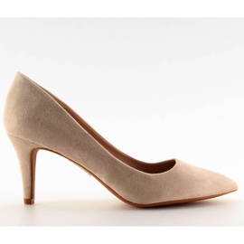 Pumper på stiletthæl 539 Beige II-GAT