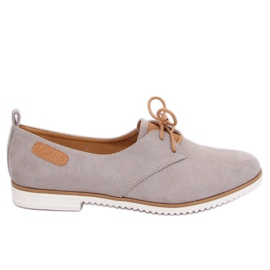 Grå Kvinders grå loafers 6907-BL Grå