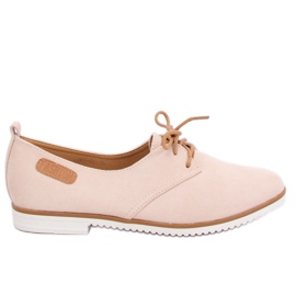 Kvinder beige og pink loafers 6907-BL Pink lyserød