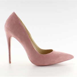 Suede høje hæle klassiske 5005 Pink II-GAT lyserød