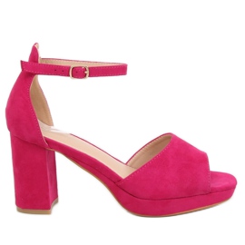 Fuchsia højhælede sandaler 6952-GL Fushia lyserød