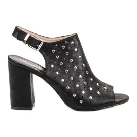 VINCEZA sandaler med jetfly sort