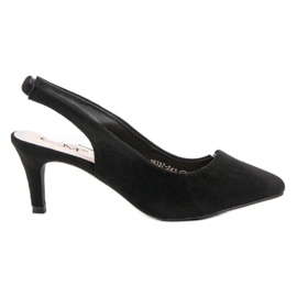 Cm Paris Pumper med en opdaget hæl sort
