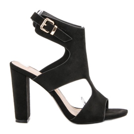 Seastar Elegante sandaler i ruskind sort