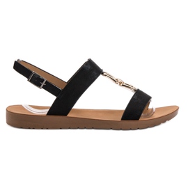 Vinceza flade sandaler sort