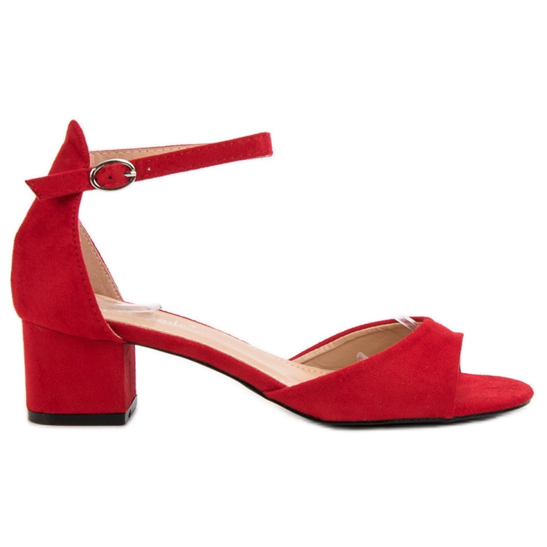 Super Mode Røde sandaler med høje hæle