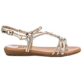 Cm Paris Flade sandaler gul