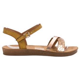 Seastar Moderigtige flade sandaler brun