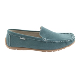 American Club Loafers til kvinder, denimblåt læder