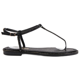 Comer Sorte sandaler med flip-flops