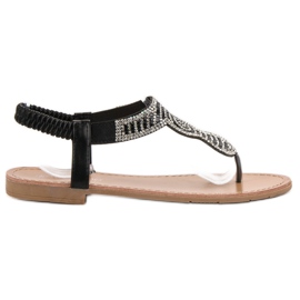 SHELOVET Slip-on japanske sandaler sort