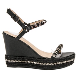 BIG DREAMS Rock Wedge sandaler sort