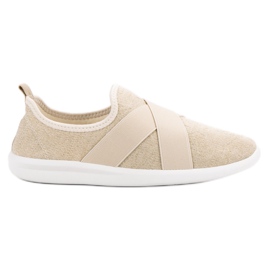 Ideal Shoes Slip-on sportssko brun
